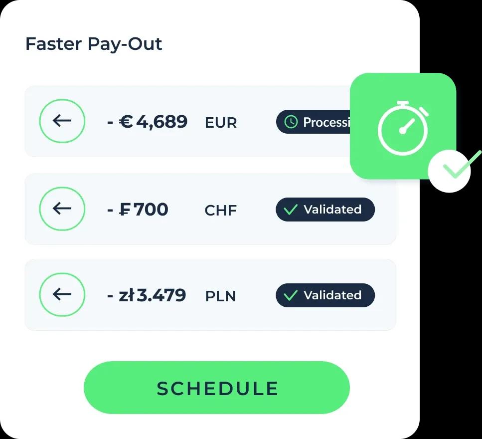 Pay-Out: Let your merchants get their hands on their funds at lighting-fast speed