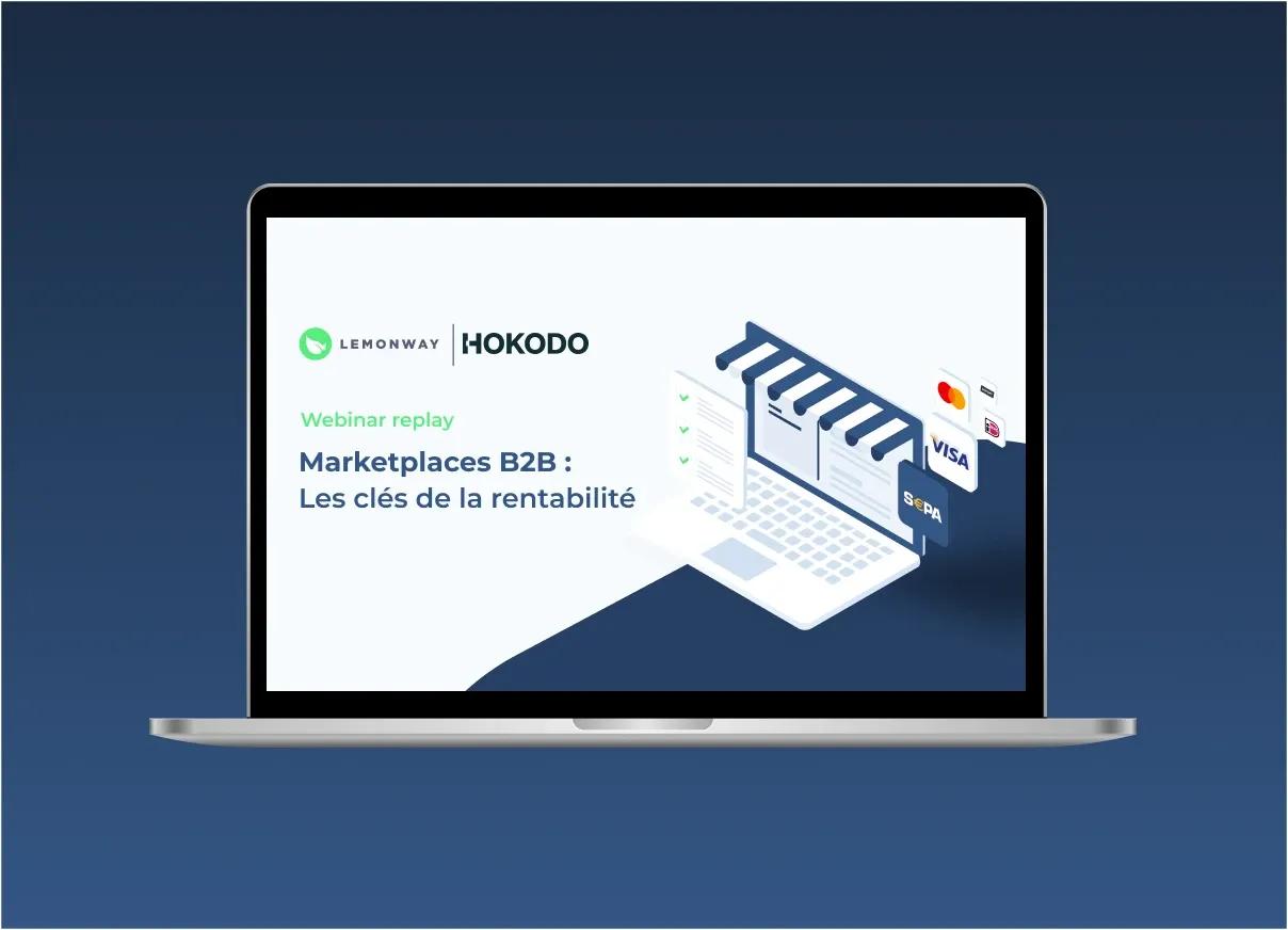 Visuel du webinaire : Marketplace B2B, Cles de la rentabilite avec Hokodo